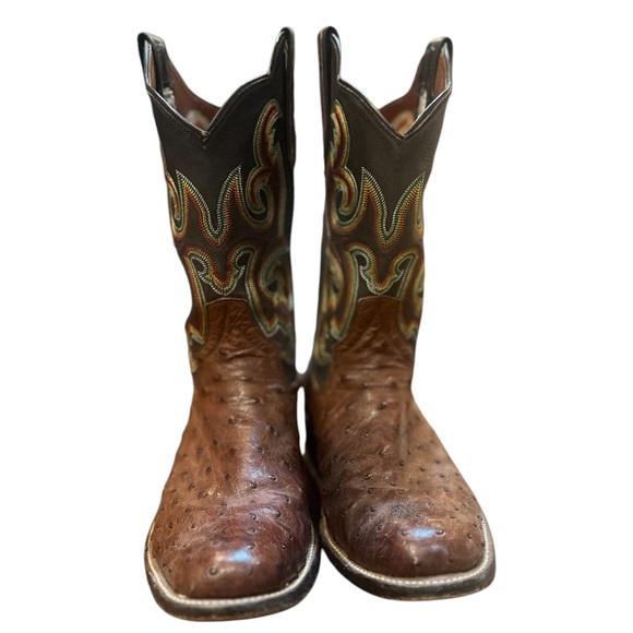 Mens, Rios of Mercedes Ostrich Boots. Color: Brown, Size: 6 main image 6